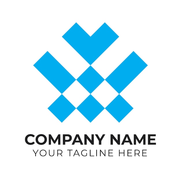 Креативная абстрактная монограмма минималистский бизнес-шаблон логотипа