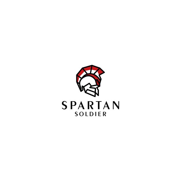 Creative abstract Spartan logo design template