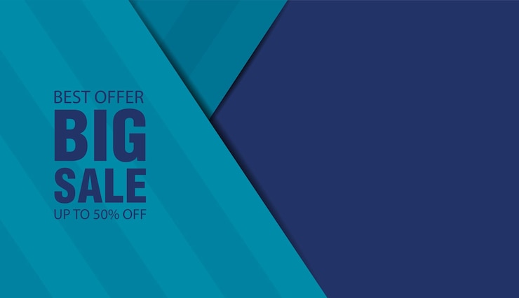 Vector creative advertising banner with sale