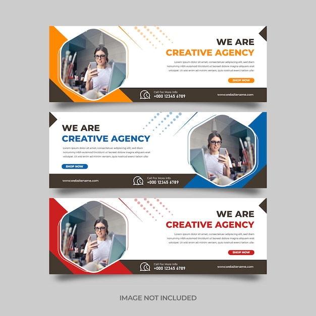 Creative agency social media post templates