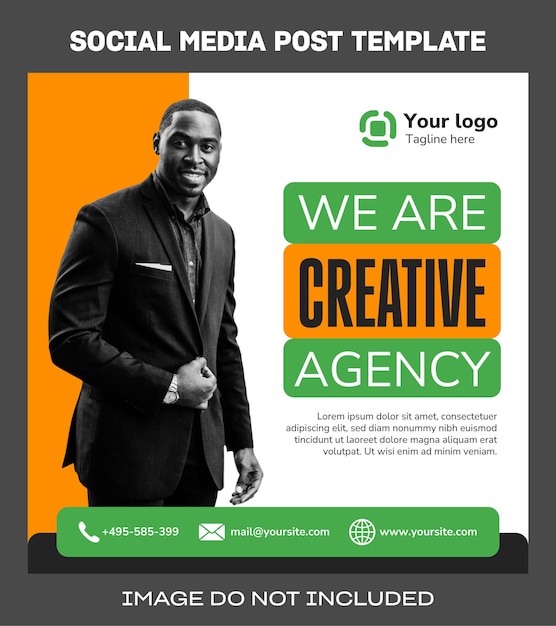 Creative agency social media template