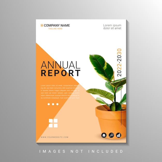 Creative annual report design template