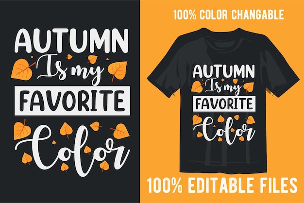 Creative autumn t shirt design