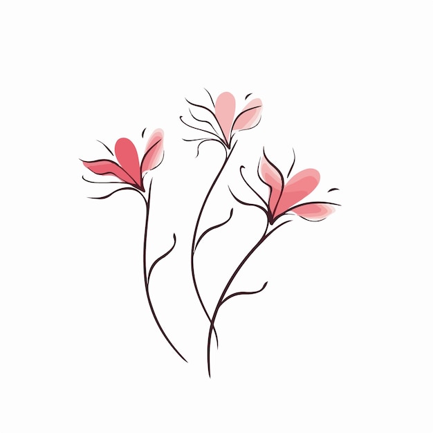 Creative azalea illustrations showcasing their unique flower structure