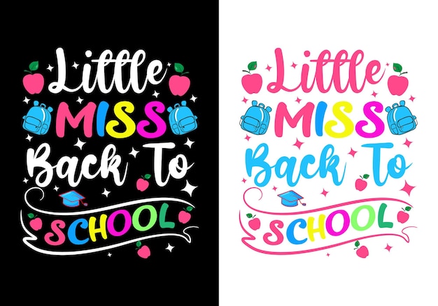 Creative Back to school t-shirt design 100 days of school typography new t-shirt design