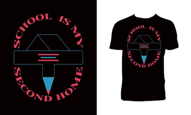 Creative Back To School T Shirt Design