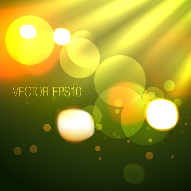 Vector creative background of bokeh lights