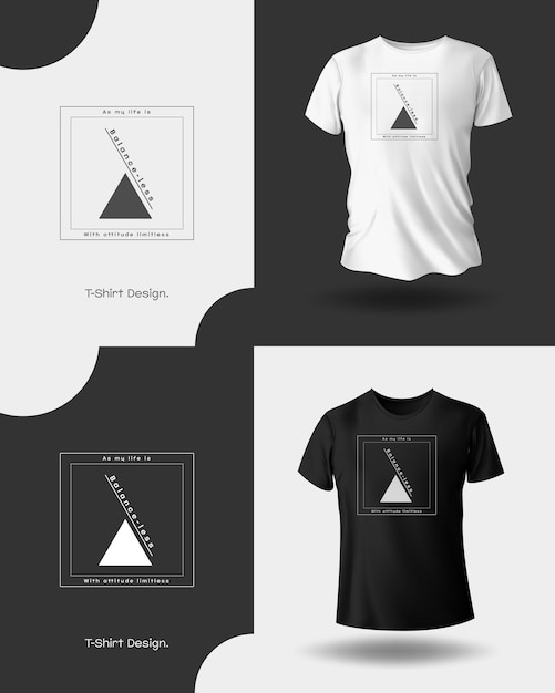 Creative balance t-shirt design