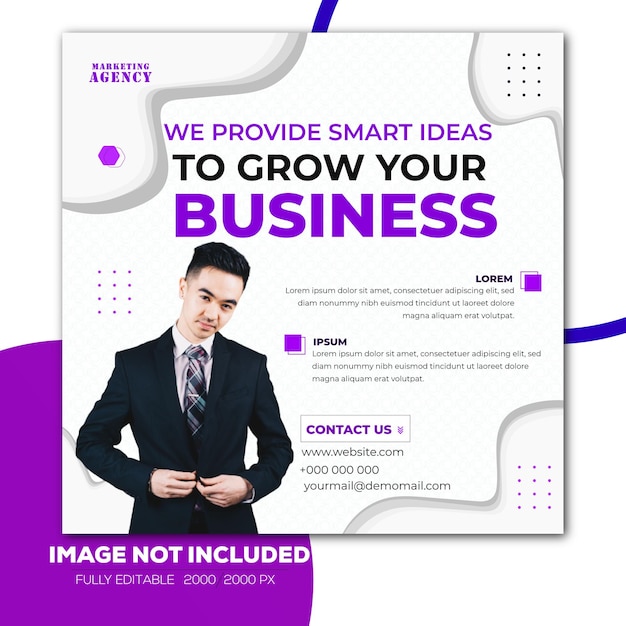 Creative banner for business grow agency.