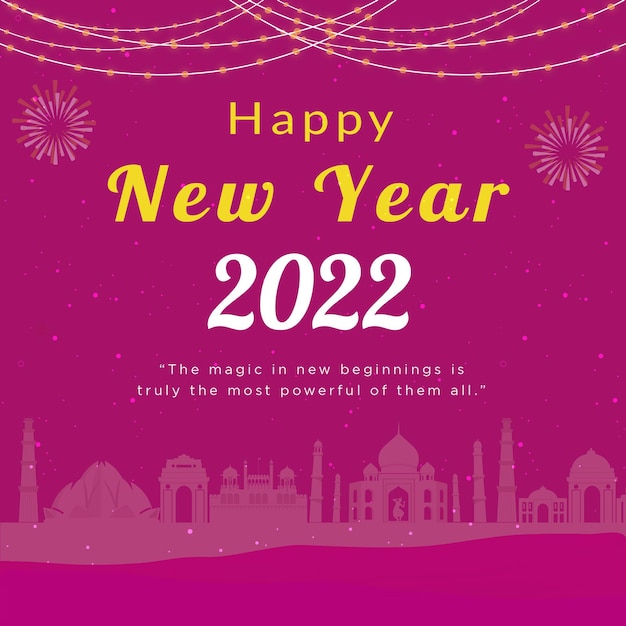 Creative banner of happy new year template