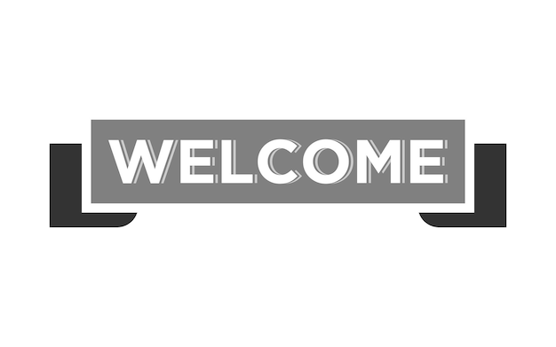 CREATIVE BANNER WELCOME CLIP ART SIGN 1