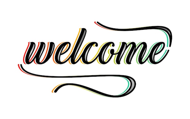 CREATIVE BANNER WELCOME CLIP ART SIGN