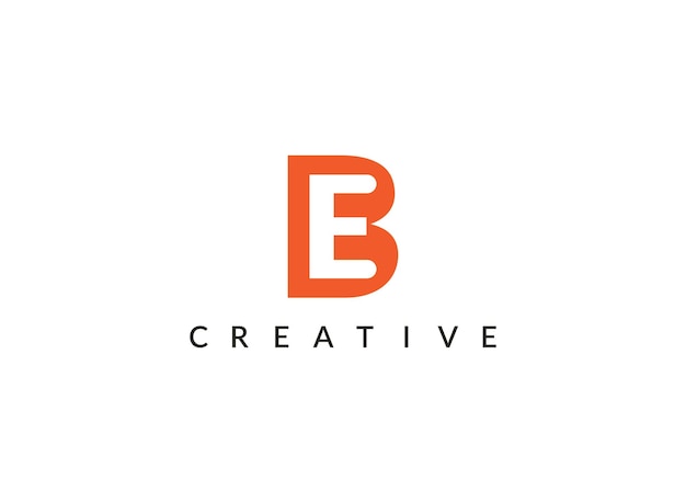 Vettore logo creative be latter