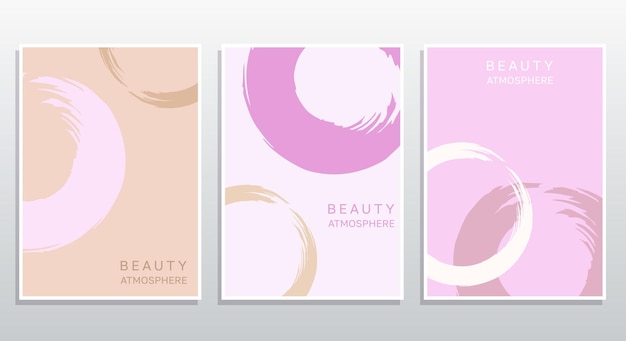 Creative beauty abstract set templates  background. Advertising, cosmetics. Lipstick track