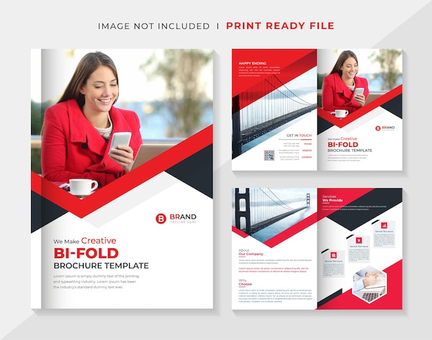 Creative bifold brochure template