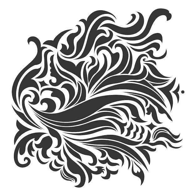 Vector creative black and white decorative handpainted composition for travel background design