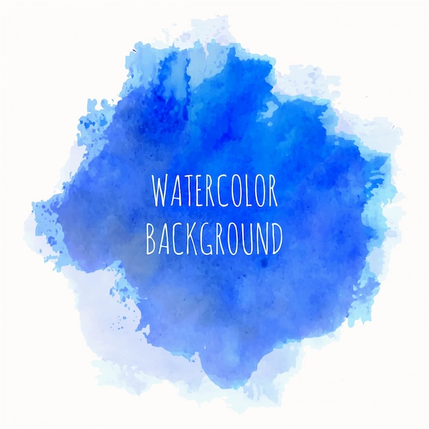 Creative blue watercolor background design