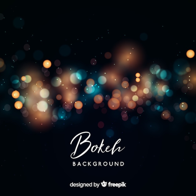 Creative blurred bokeh background concept