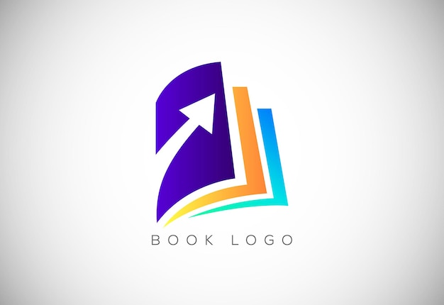 Creative Book Concept Logo Design Template Education Logo