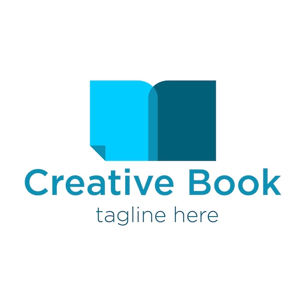 creative book logo design