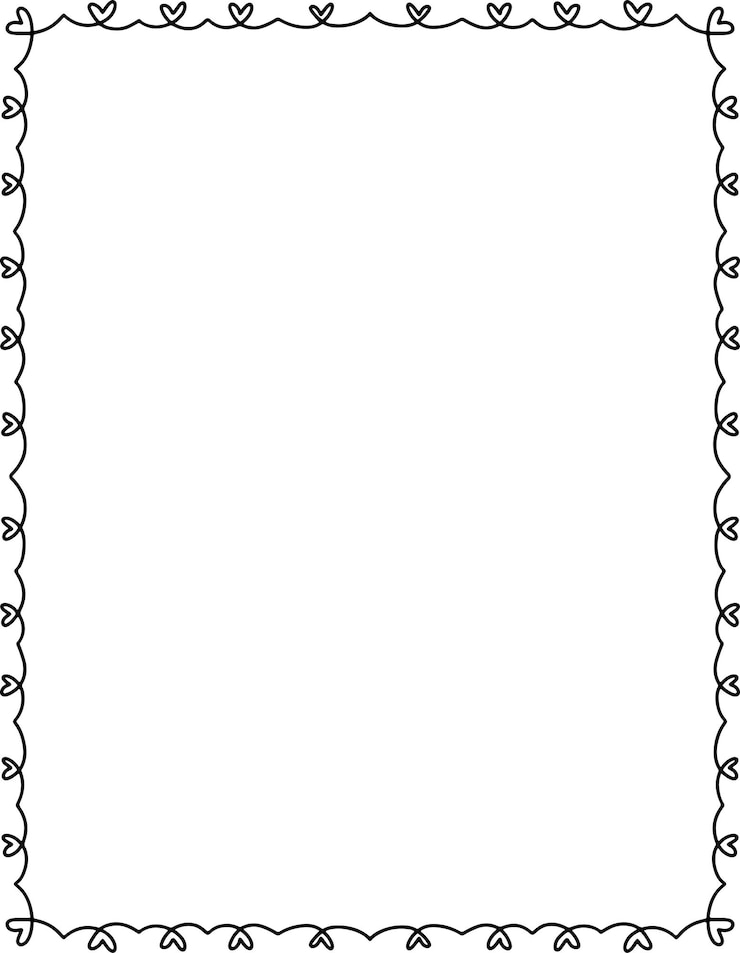Vector creative border doodle line hand drawing rectangle frame