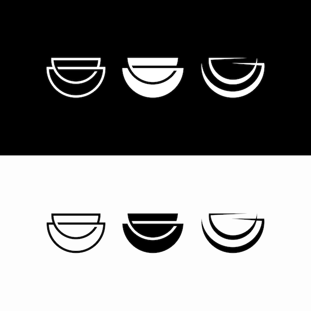 Creative bowl simple logo design