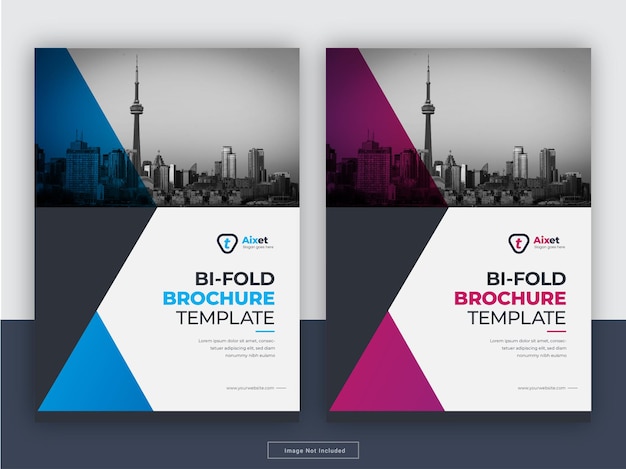 Creative brochure cover annual report flyer template