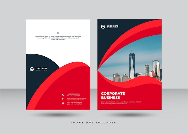 Creative brochure cover design or annual report and booklet cover