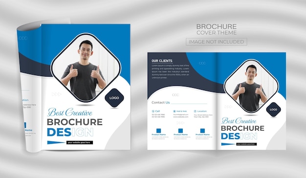 Creative brochure Cover design template in a4