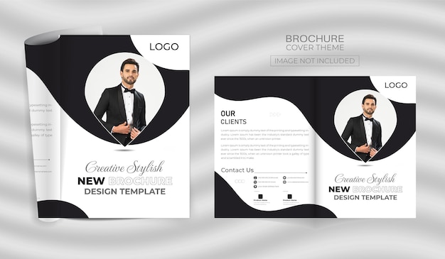 Creative brochure Cover design template in a4