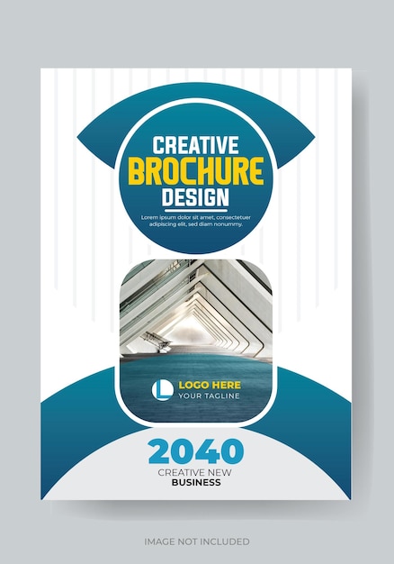 Vector creative brochure cover design template