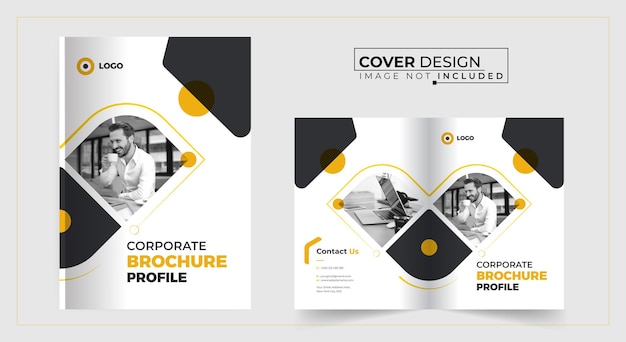 Vettore design creativo della copertina della brochure