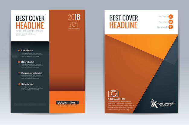 Vector creative brochure design