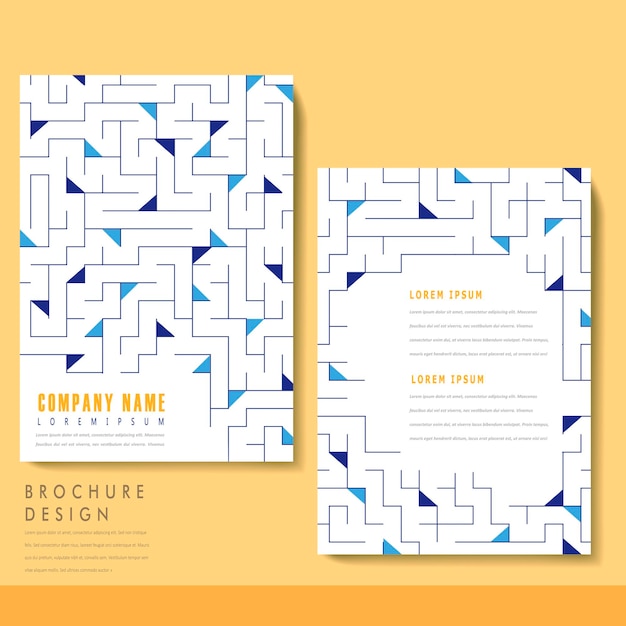 Vector creative brochure template design