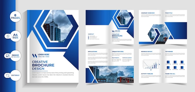 Creative brochure template design