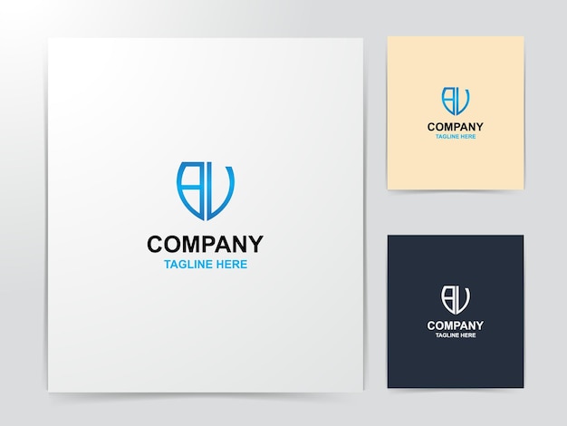  creative bu monogram logo design