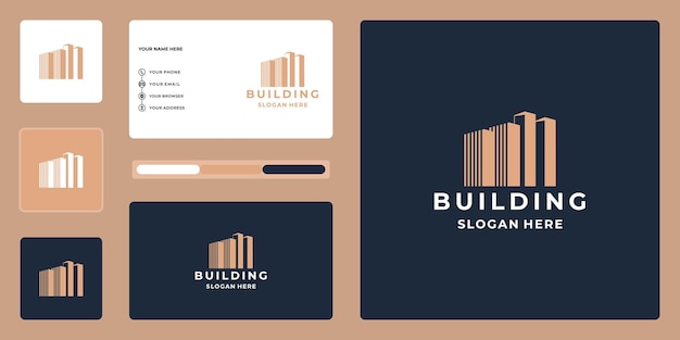 Creative Building Logo Design and Business Card.