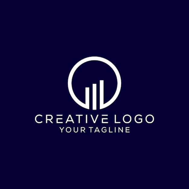 Vettore logo edificio creativo