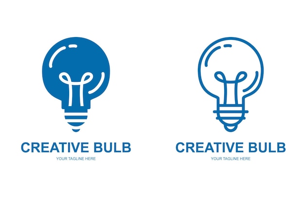 Creative bulb logo vector design
