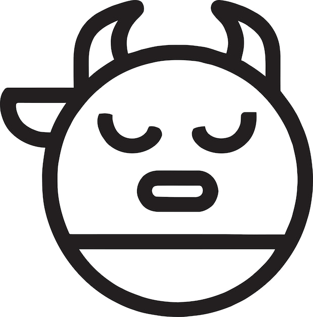 Creative Bull Head Icon for Fitness Brand