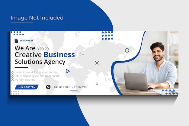 Vector creative business agency facebook cover