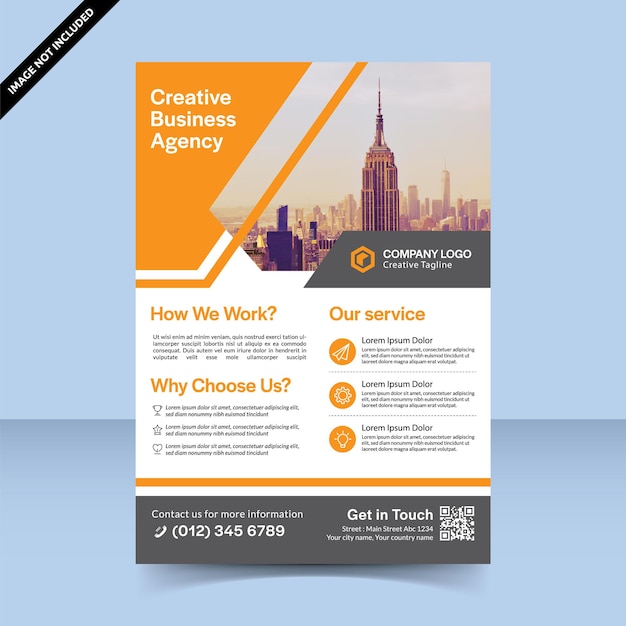 Creative business agency flyer design template