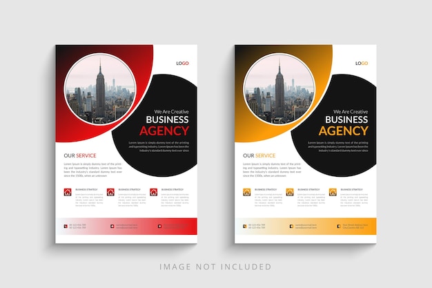 Creative business agency flyer template design