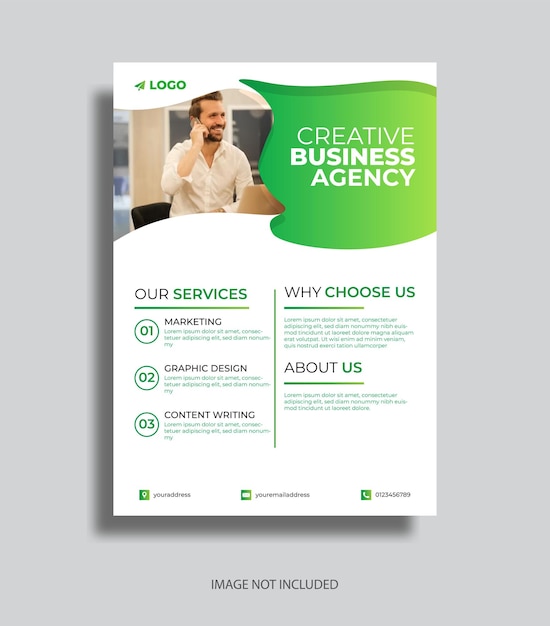 creative business agency vector flyer design