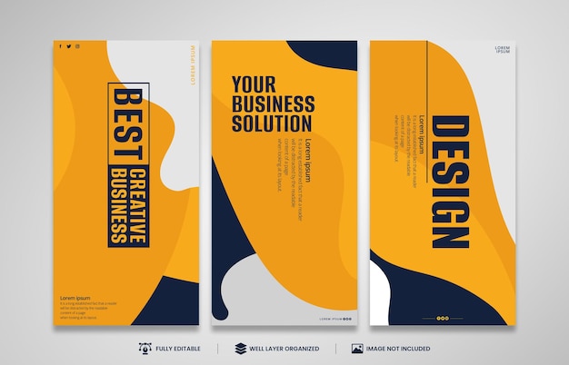 Creative business agency vertical design and roll up banner design or pull up banner template