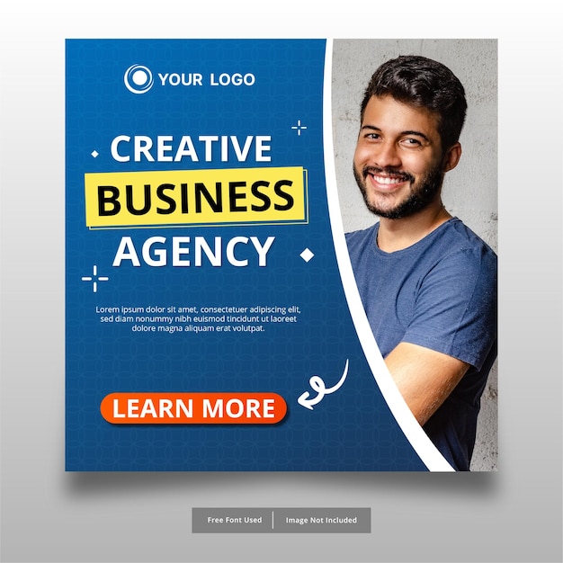 Creative business banner template design