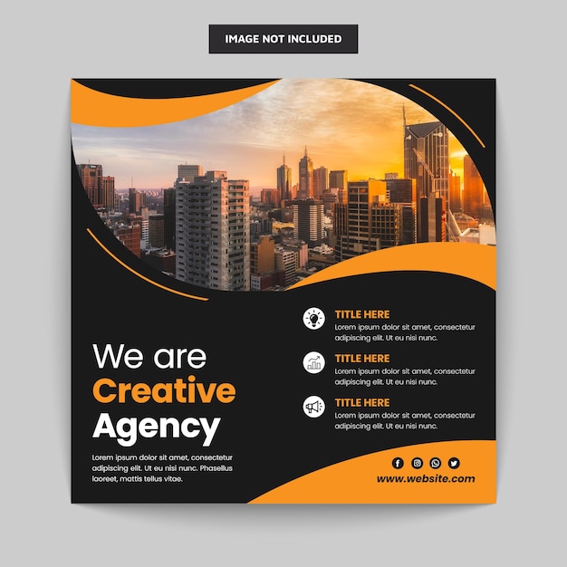 Creative business banner template