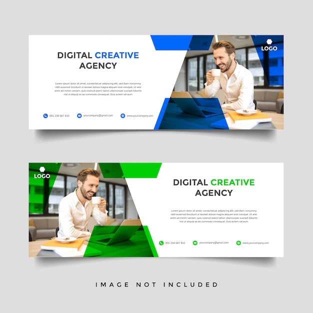 Vector creative business banner template