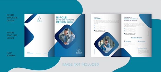 creative business biifold brochure template