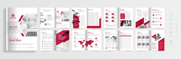 Vector creative business brochure template design